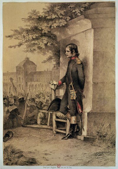 Napoleon I at the Siege of the Tuileries, 10th August 1792 by Nicolas Toussaint Charlet